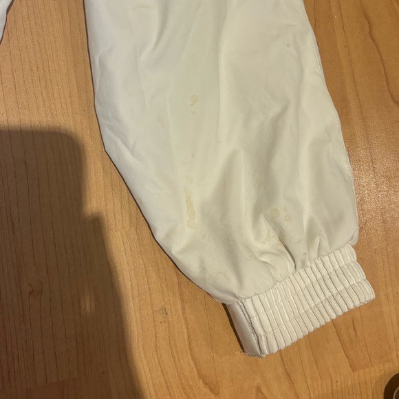 Vintage Adidas White Windbreaker with Black and Gold Accents - Picture 8 of 12